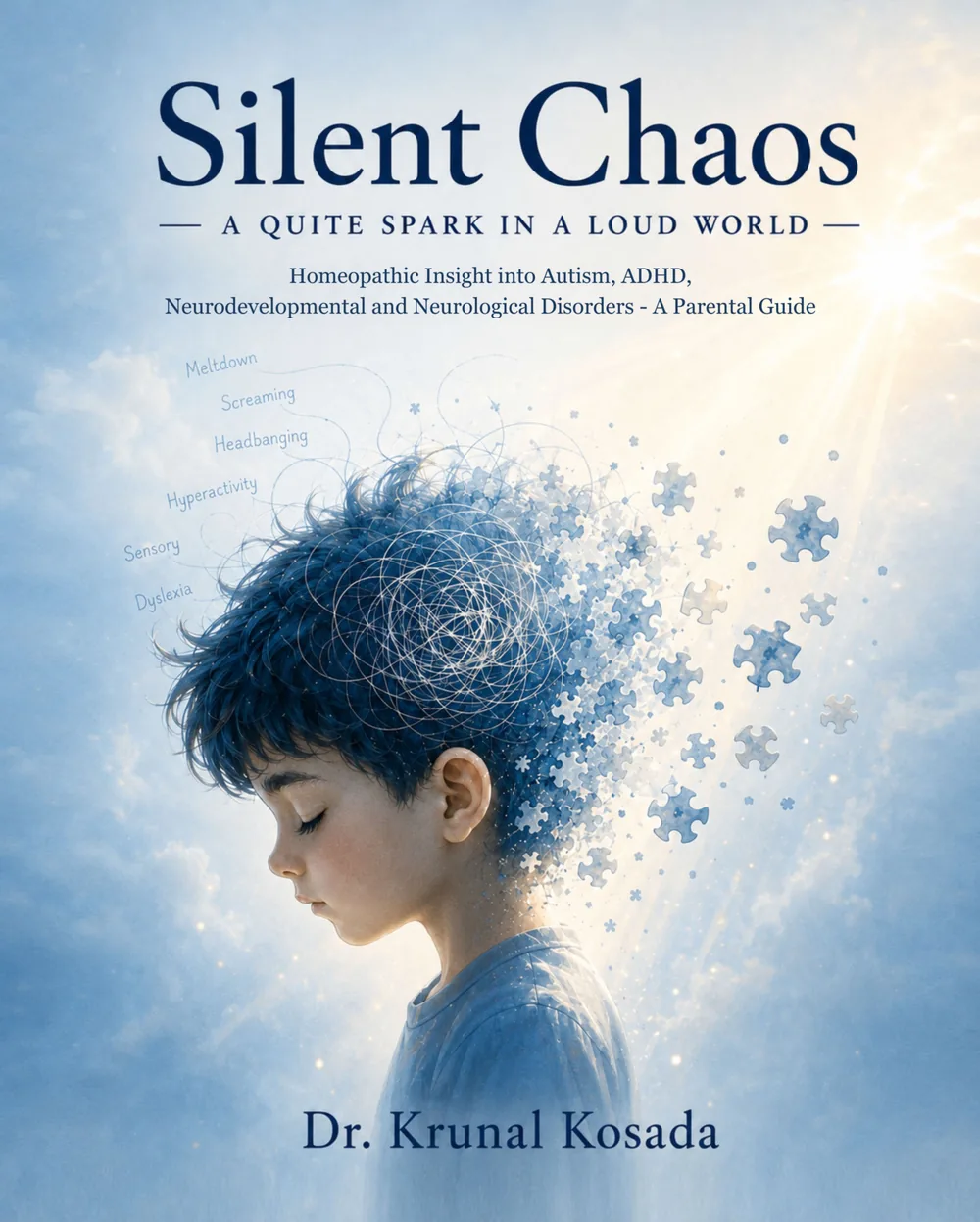 Front cover of Silent Chaos by Dr. Krunal Kosada, English edition